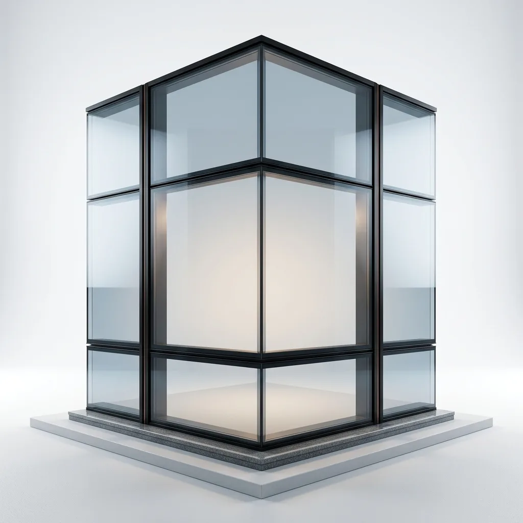 fachada de vidro para loja